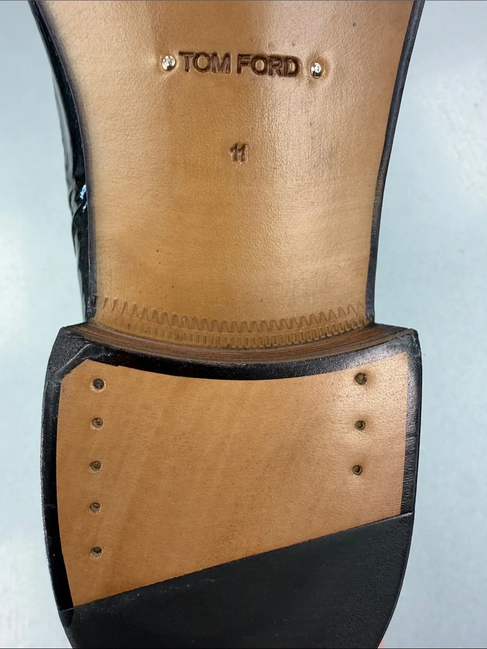 Tom Ford Black Patent Chelsea Boot
